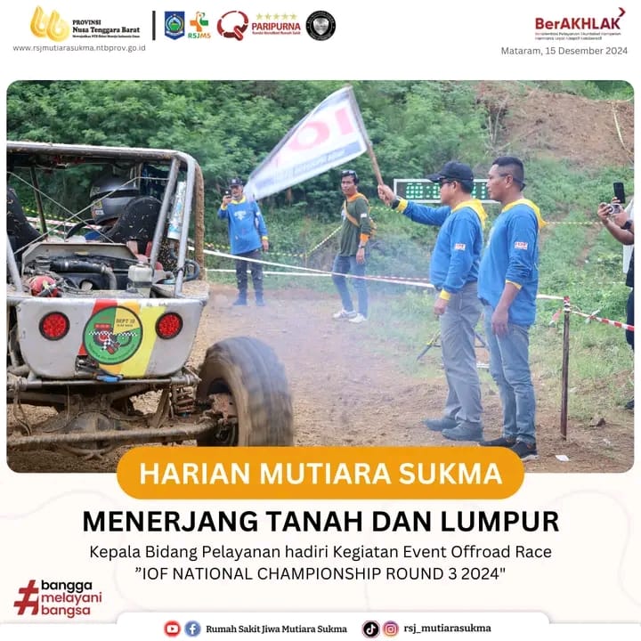 MENERJANG TANAH DAN LUMPUR : KEPALA BIDANG PELAYANAN HADIRI KEGIATAN EVENT OFFROAD RACE " IOF NATIONAL CHAMPIONSHIP ROUND 3 2024 "